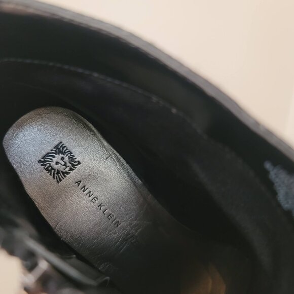 Anne Klein Akcaelina Black Ankle Bootie Size 10 - Picture 8 of 13